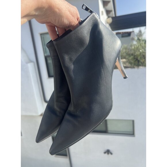 Tamara Mellon Stark High Heel Ankle Booties black designer in box 9.5 moto - Picture 6 of 16
